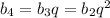 b_4=b_3q=b_2q^2