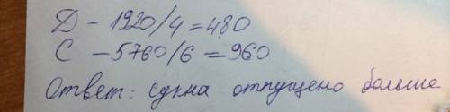 Явас решить : на складе бло 1 920 м драпа, а сукна в 3 раза больше. магазину отпустили четвёртую час