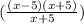 (\frac{(x-5)(x+5)}{x+5} )