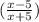 ( \frac{x-5}{x+5} )