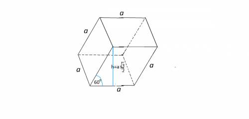 Основанием призмы служит квадрат со стороной а. одна из боковых граней также квадрат,другая- ромб с