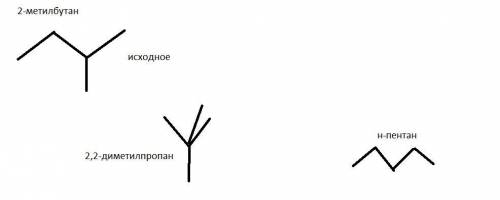 Для вещества, формула которого c2h5-ch(ch3)-ch3, составьте структурные формулы двух изомеров. дайте