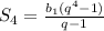 S_{4}=\frac{b_{1}(q^{4}-1)}{q-1}
