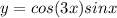 y=cos(3x)sinx