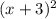 (x+3) ^{2}