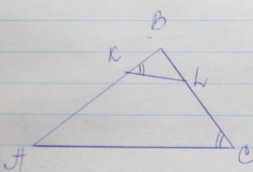 Втреугольнике abc ab = 25 см, bc = 20 см и ac = 30 см. на стороне ab отложен отрезок bk= 4 см, а на