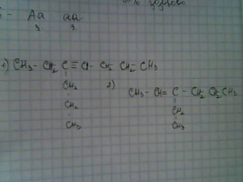 Составить формулы веществ: 2 пропил гептин 3; 3 этил гексен 2