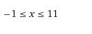 Сколько целочисленных решений имеет неравенство 15 - x^2 +10x ≥ 0 ?