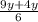 \frac{9y+4y}{6}