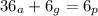 36_a+6_g=6_p