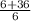 \frac{6+36}{6}