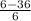 \frac{6-36}{6}