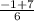 \frac{-1+7}{6}