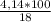 \frac{4,14*100}{18}