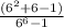 \frac{(6^2+6-1)}{6^6-1}