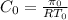 C_0 = \frac{\pi_0}{RT_0}