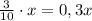 \frac3{10}\cdot x=0,3x