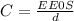 C= \frac{EE0S}{d}