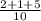 \frac{2+1+5}{10}