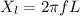 X_l=2 \pi fL