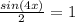 \frac{sin(4x)}{2}=1