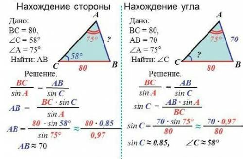 Как решать с синусами и косинусами по покажите мне пример с простым объяснением каждого действия.