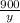 \frac{900}{y}