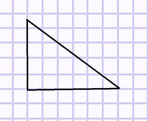 На плане с масштабом 1: 5000 изображен участок земли в виде прямоугольного треугольника, длины меньш