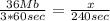 \frac{36Mb}{3*60sec} = \frac{x}{240sec}