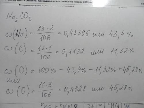 Найти співвідношення мас: na2co3 (nh4)2s