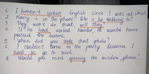 Choose the best of the four alternatives for each answer. 1. english since i was at school. a) didn'