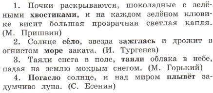 Попробуйте обьяснить значения выделенных слов. почки раскрываются,шоколадными с зелеными хвостиками,