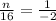 \frac{n}{16}=\frac{1}{-2}