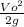 \frac{V o^{2} }{2g}