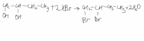 Как из бутандиола-1,2 получить 1,2-дибромбутан ? !