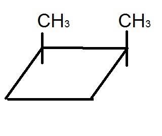 Структурная формула цис-1,2-диметилциклобутан