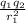 \frac{ q_{1}q _{2} }{r ^2_{1} }