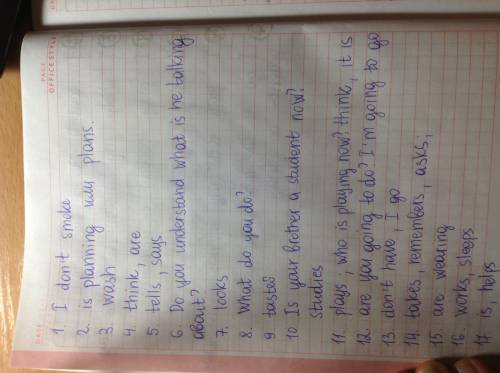 1. have you got a light? - sorry, i (not/smoke).2. my wife has never been to france. she (plan) to g