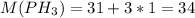 M(PH_3)=31+3*1=34