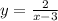 y= \frac{2}{x-3}