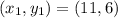 (x_1,y_1)=(11,6)