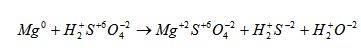 Расставьте степень окисления mg +h2so4=mg2so4 + h2s + h2o