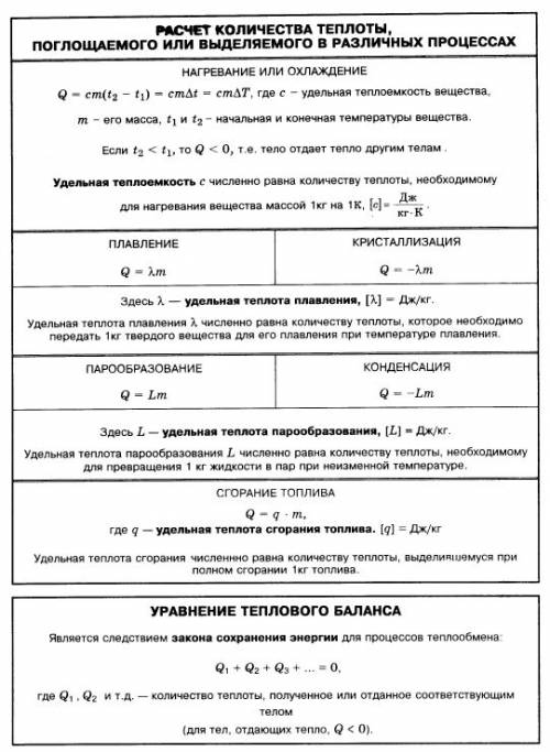 Записать уравнение теплового для процессов нагревания-охлаждения между частями замкнутой системы