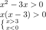 x^2-3x0\\x(x-3)0 \\\left \{ {{x3} \atop {x