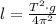 l=\frac{T^2 \cdot g}{4\pi^2}