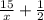 \frac{15}{x} + \frac{1}{2}