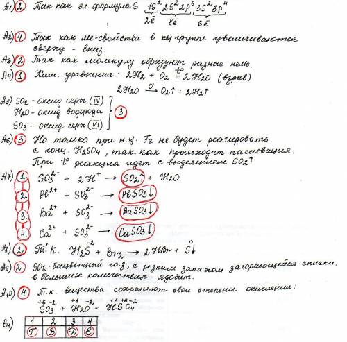 9класс. тест по теме «подгруппа кислорода» вариант 2 а1. элемент, имеющий схему строения атома 2е 8е
