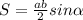 S= \frac{ab}{2}sin \alpha