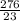 \frac{276}{23}