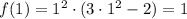 f(1)=1^2\cdot(3\cdot 1^2-2)=1